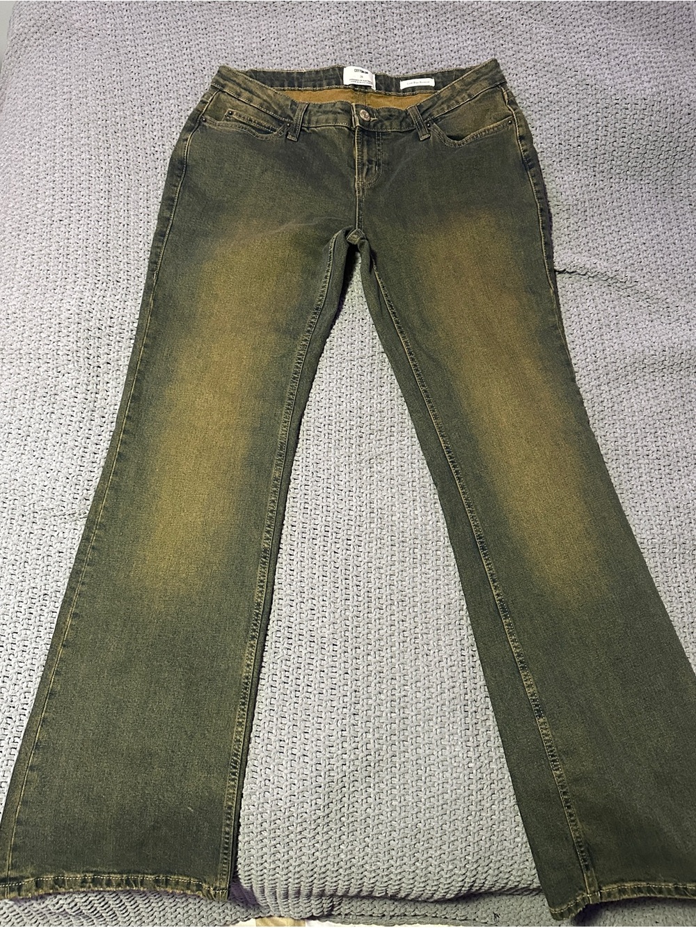 Cotton On Olive Green Flare Jeans